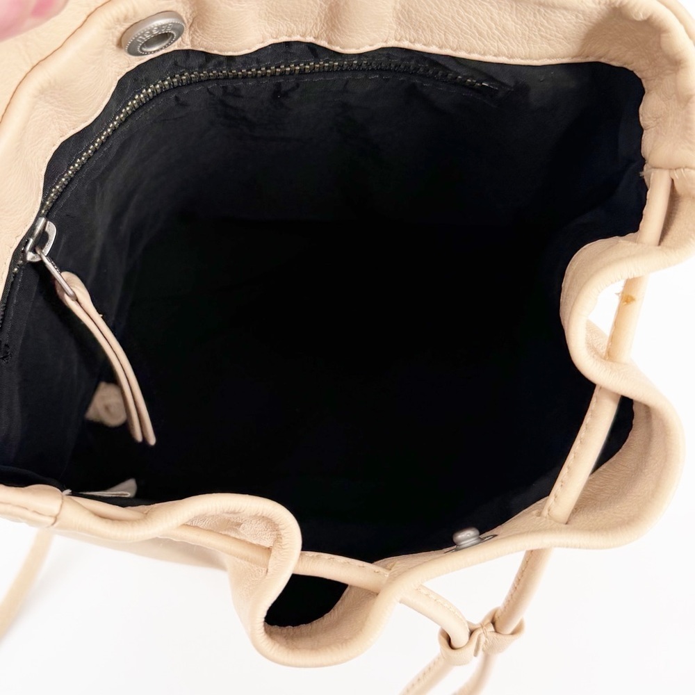 Baggu Leather Mini Backpack Cream - Picture 6 of 7